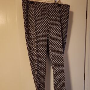Black and White Patterned Pants